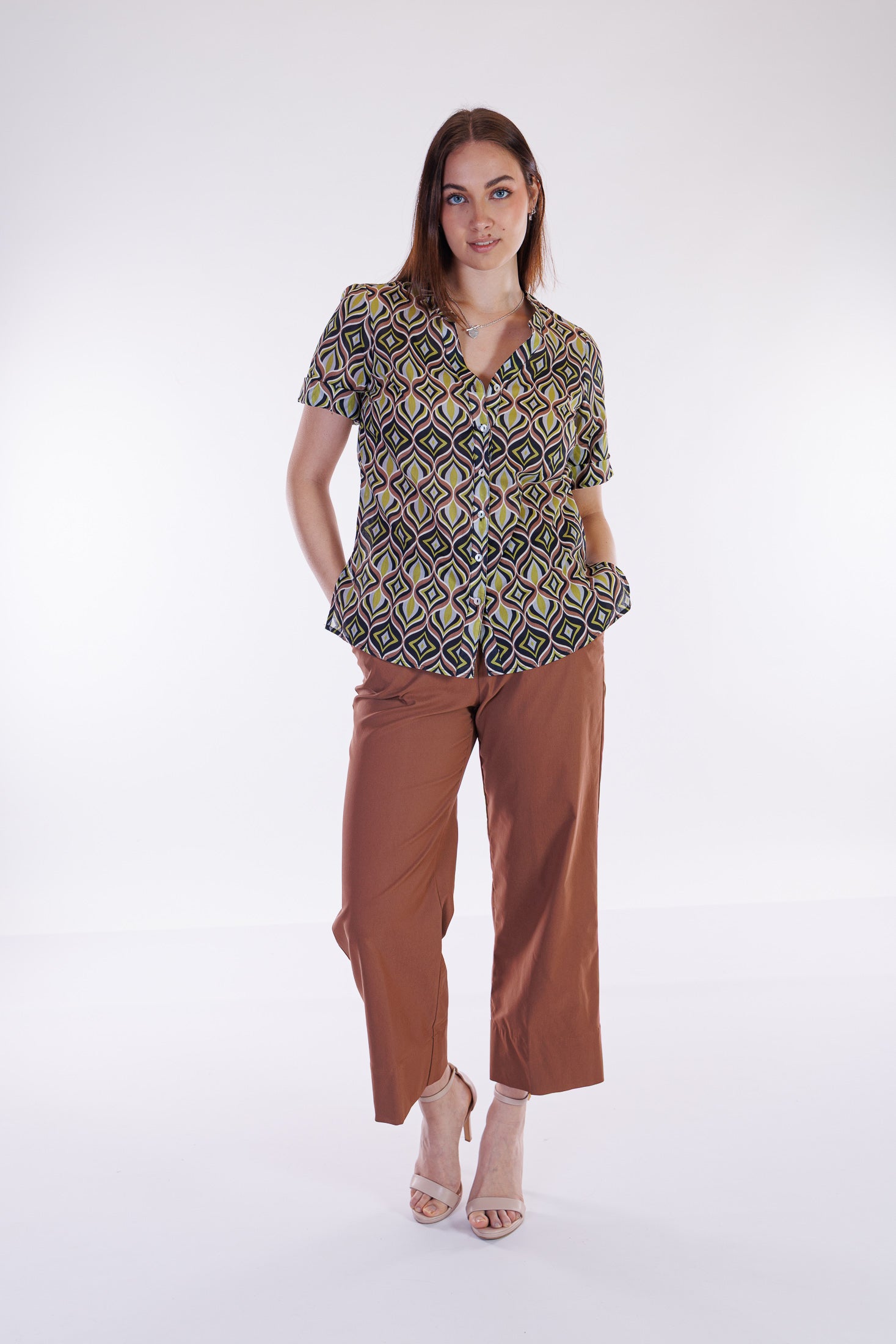 Camicia fantasia geometrica