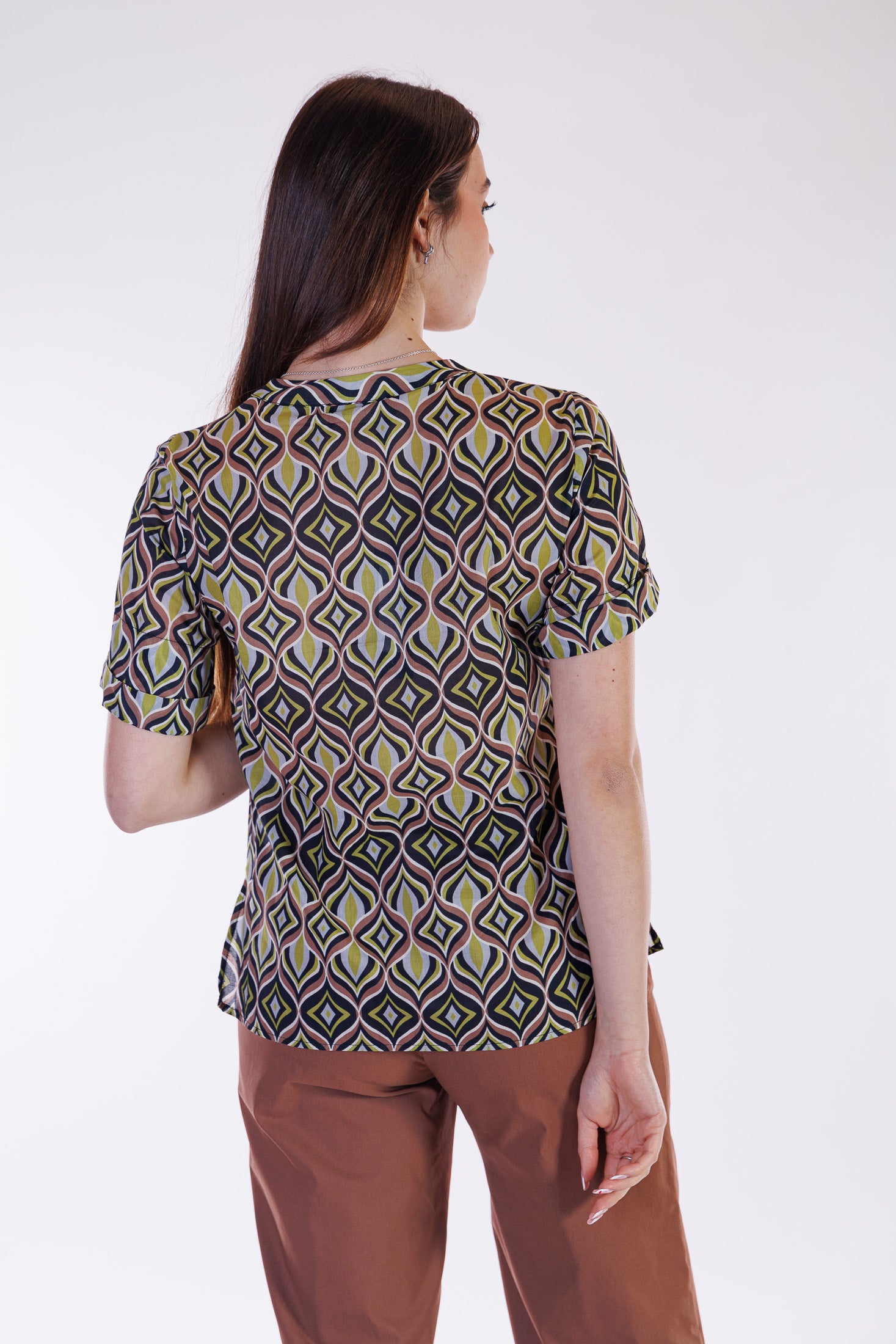 Camicia fantasia geometrica