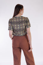 Pantalone cropped viscosa