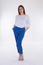 Pantalone slim fit viscosa