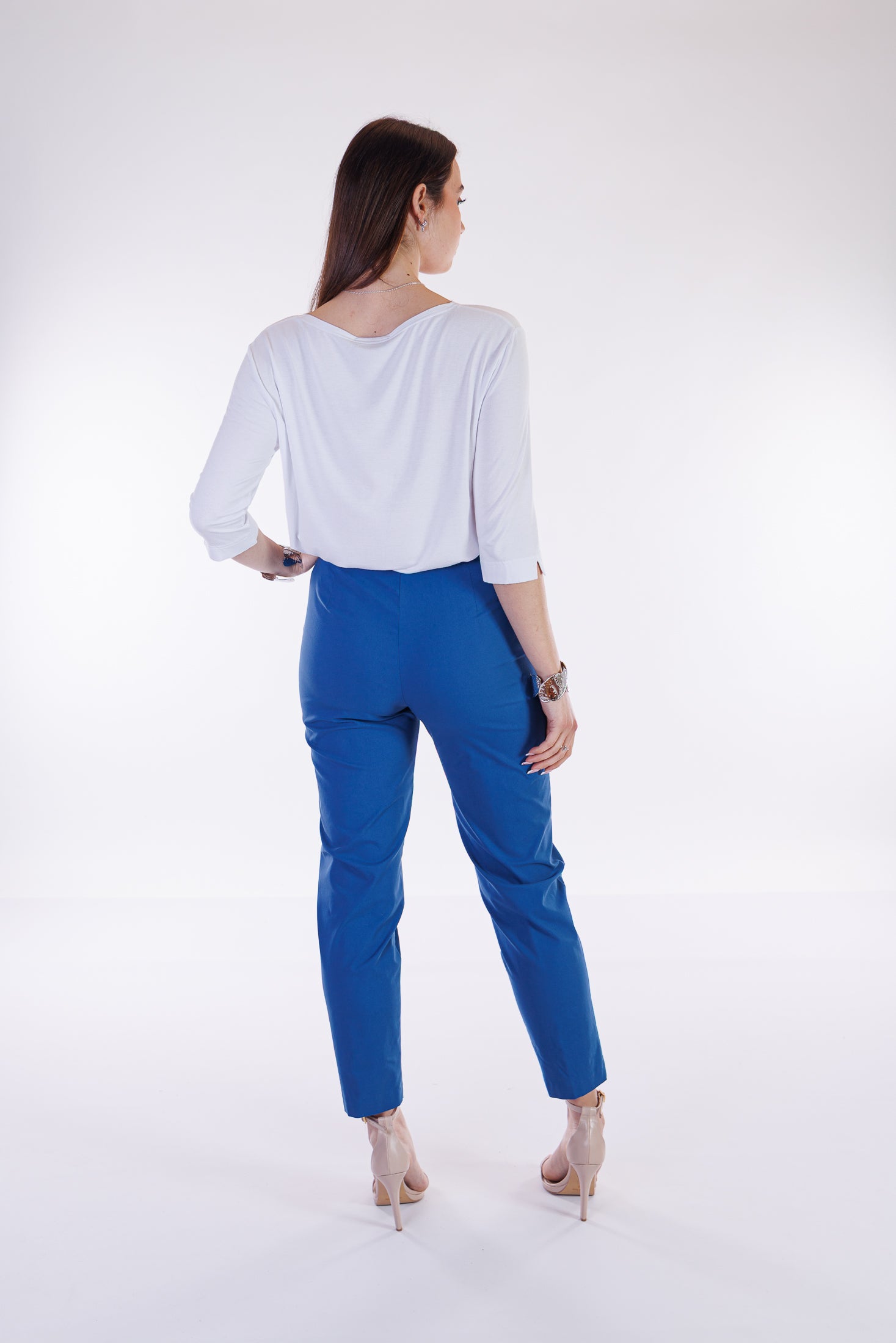 Pantalone slim fit viscosa