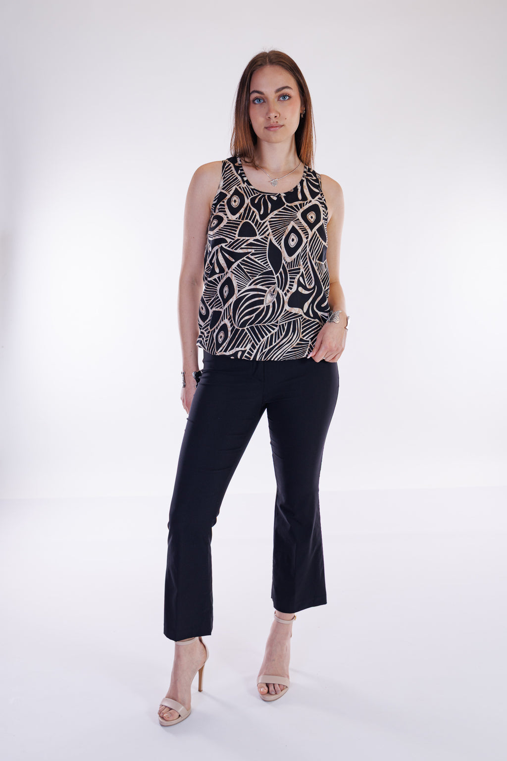 Pantalone trombetta viscosa