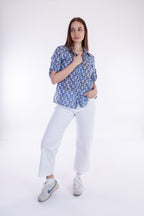 Camicia fiori Santorini