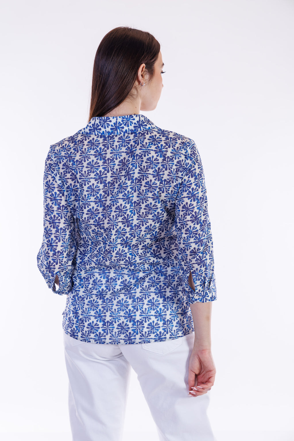 Camicia fiori Santorini