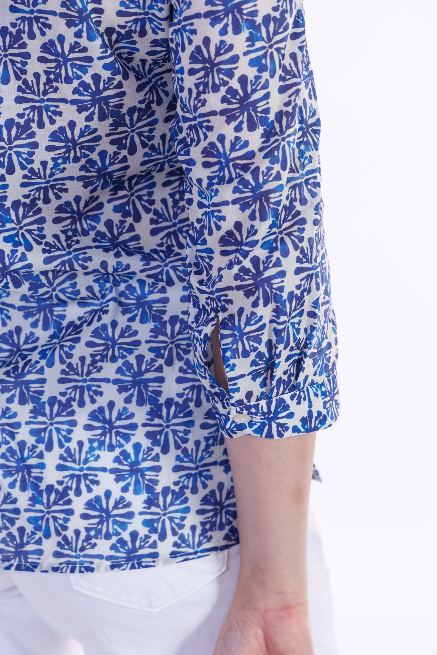 Camicia fiori Santorini