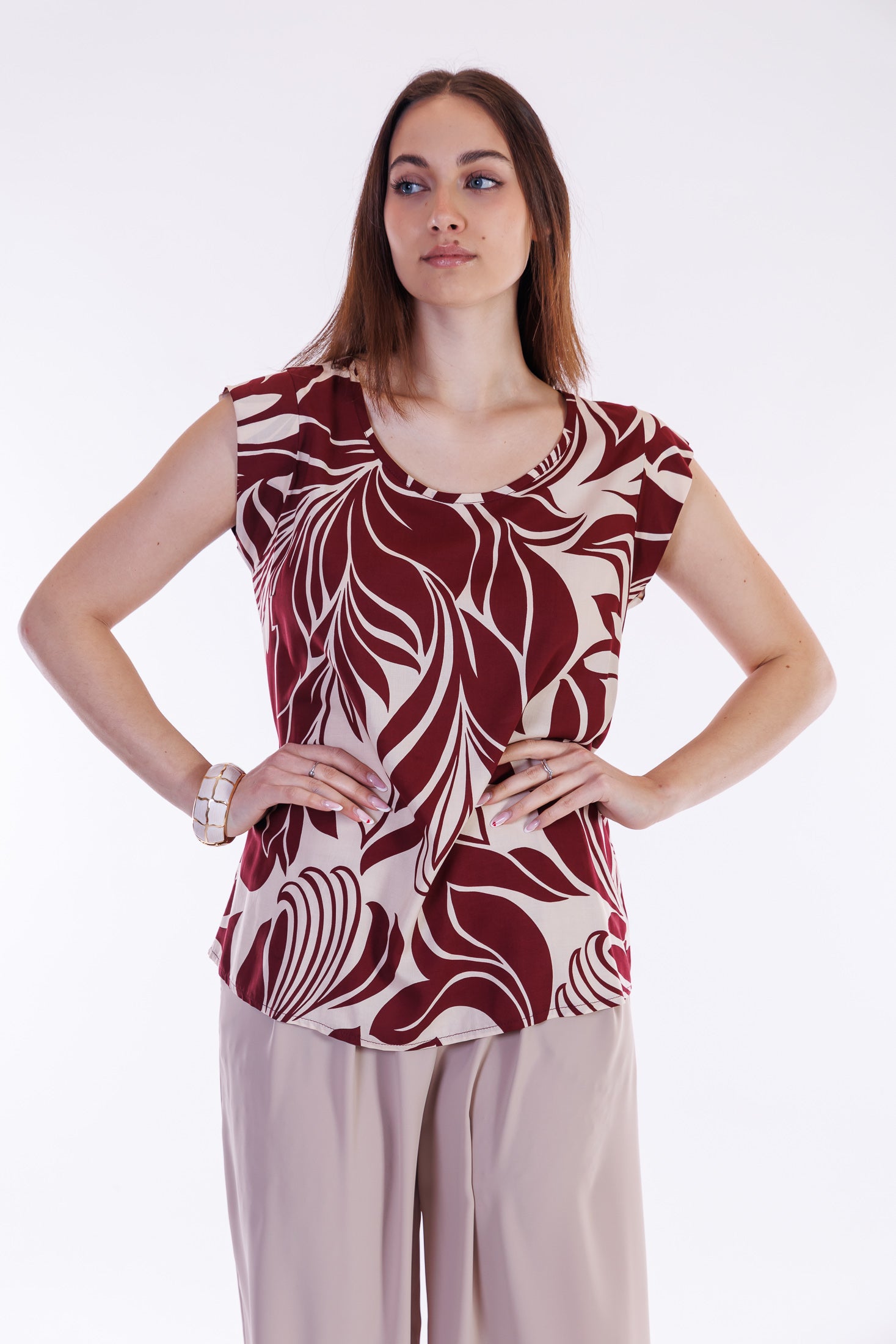 Blusa fantasia floreale