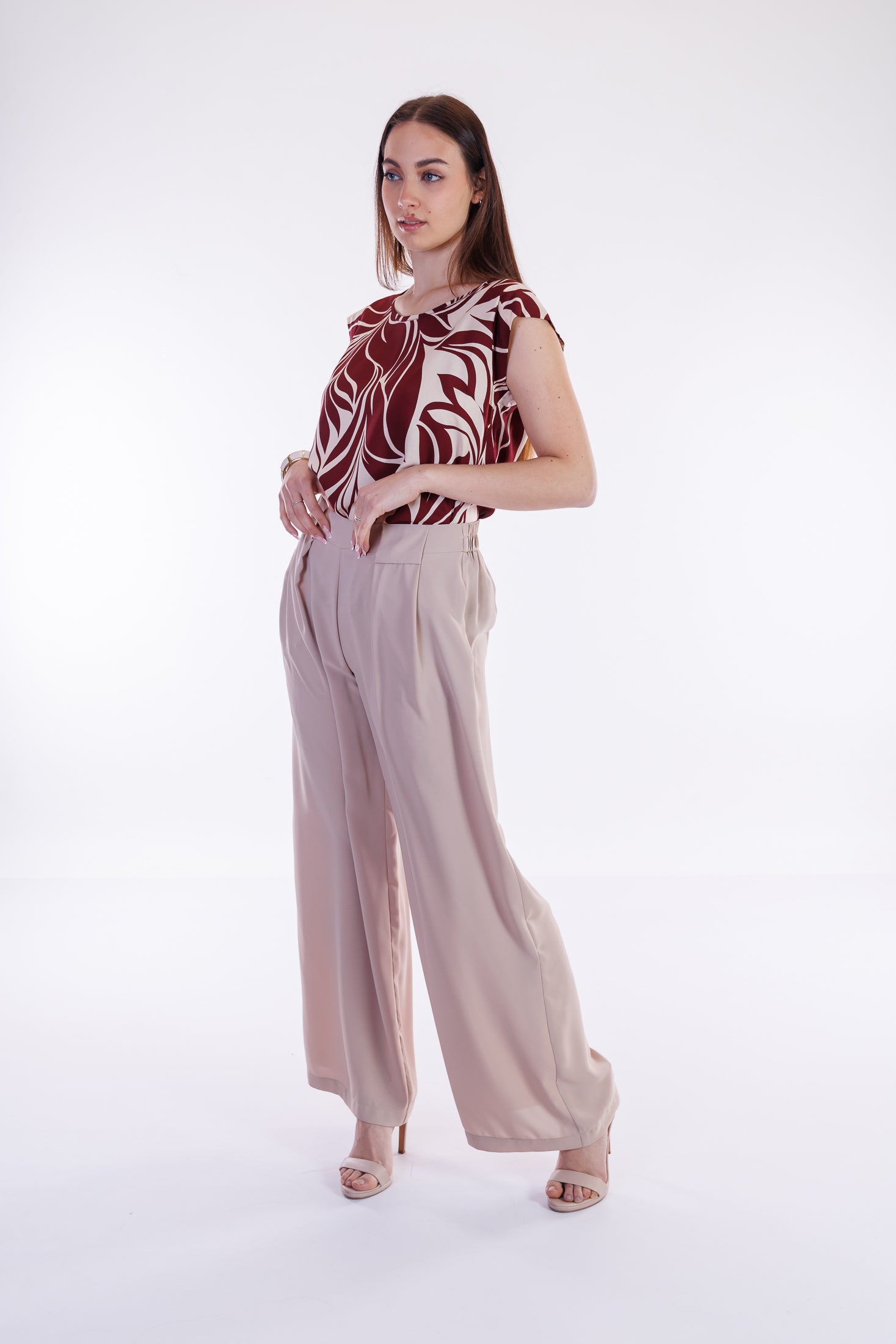 Pantalone palazzo fluido