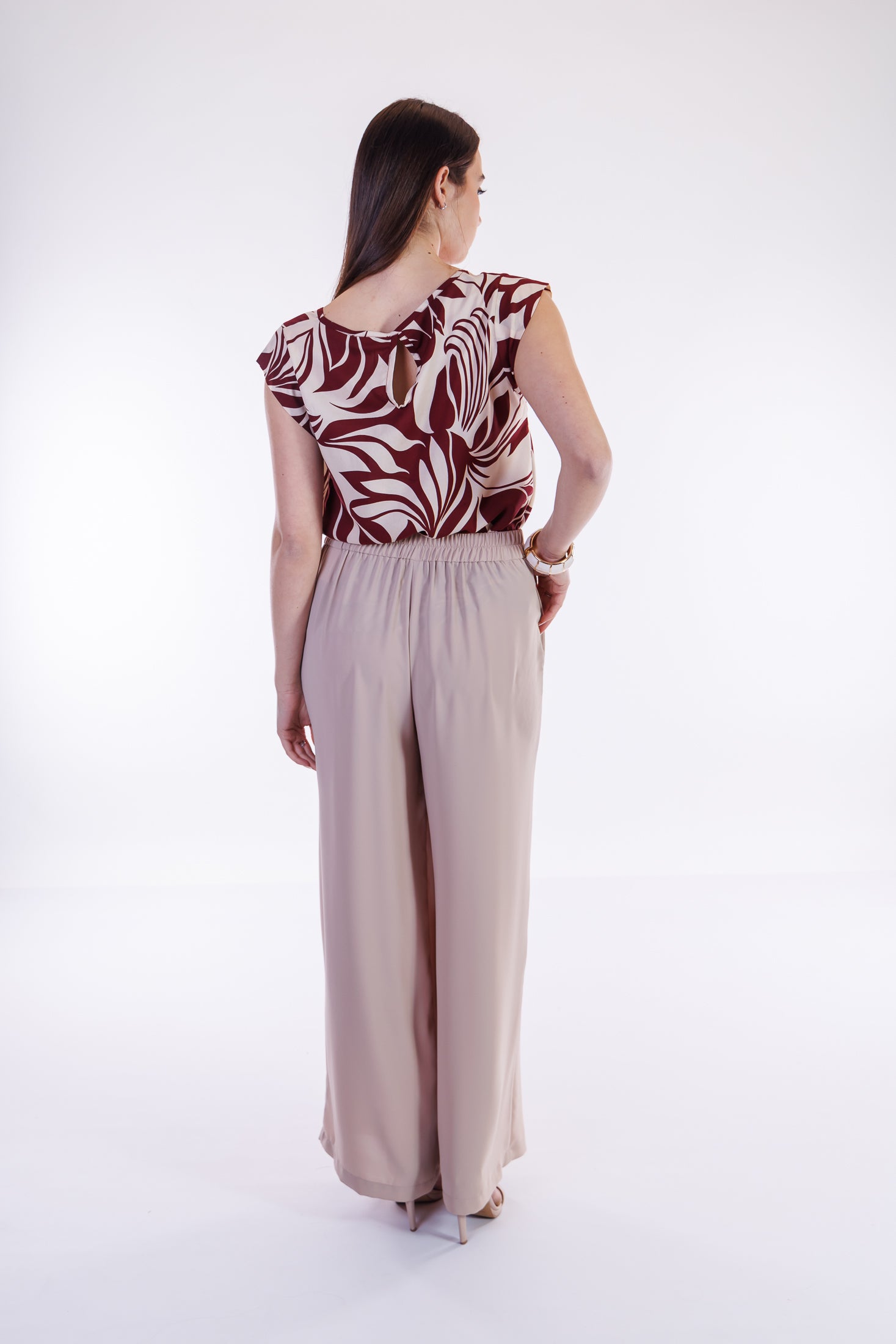 Pantalone palazzo fluido