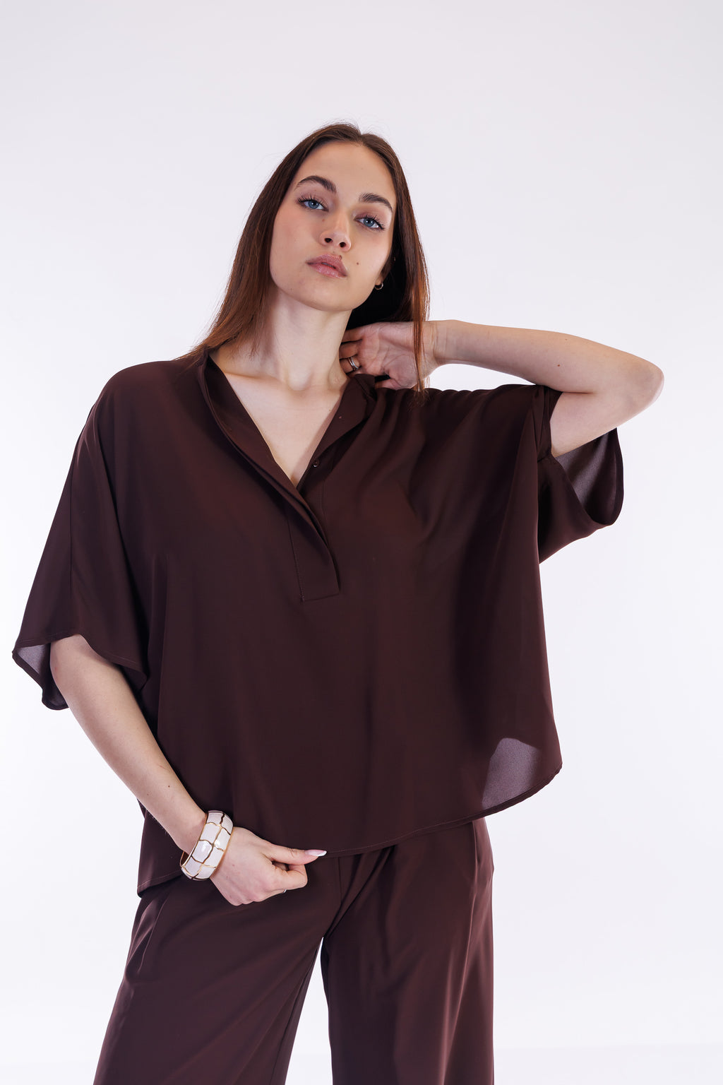 Blusa over fluida