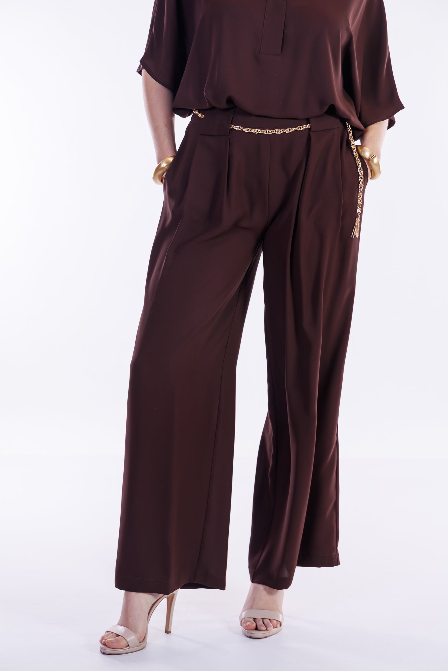 Pantalone palazzo fluido