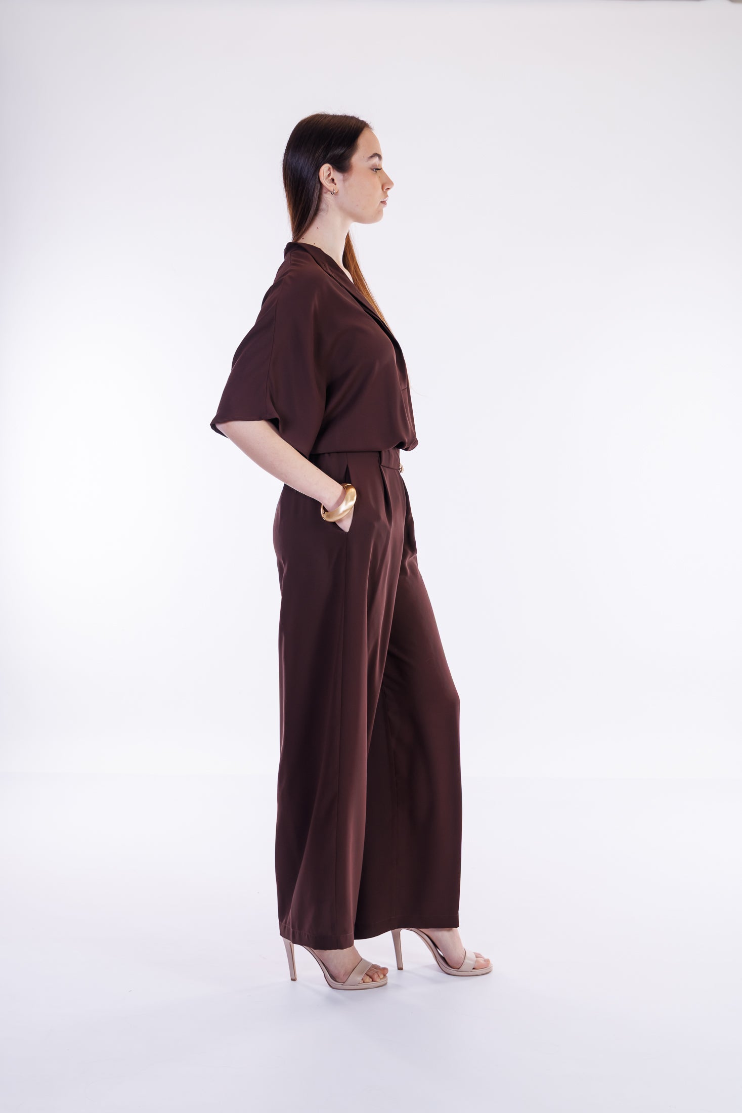 Pantalone palazzo fluido