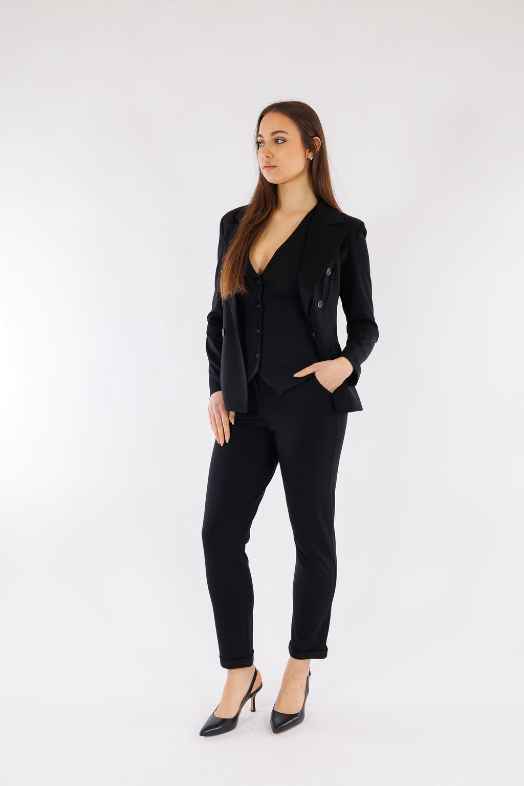 Pantalone con risvolto milanino