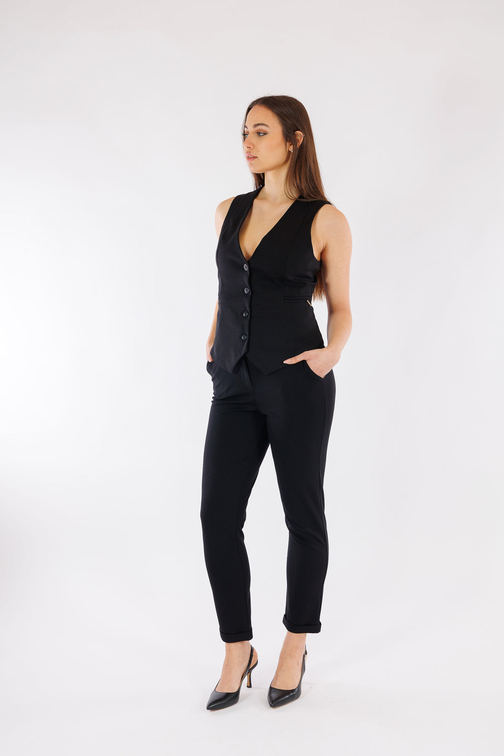 Pantalone con risvolto milanino