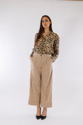 Pantalone risvolto tela vela