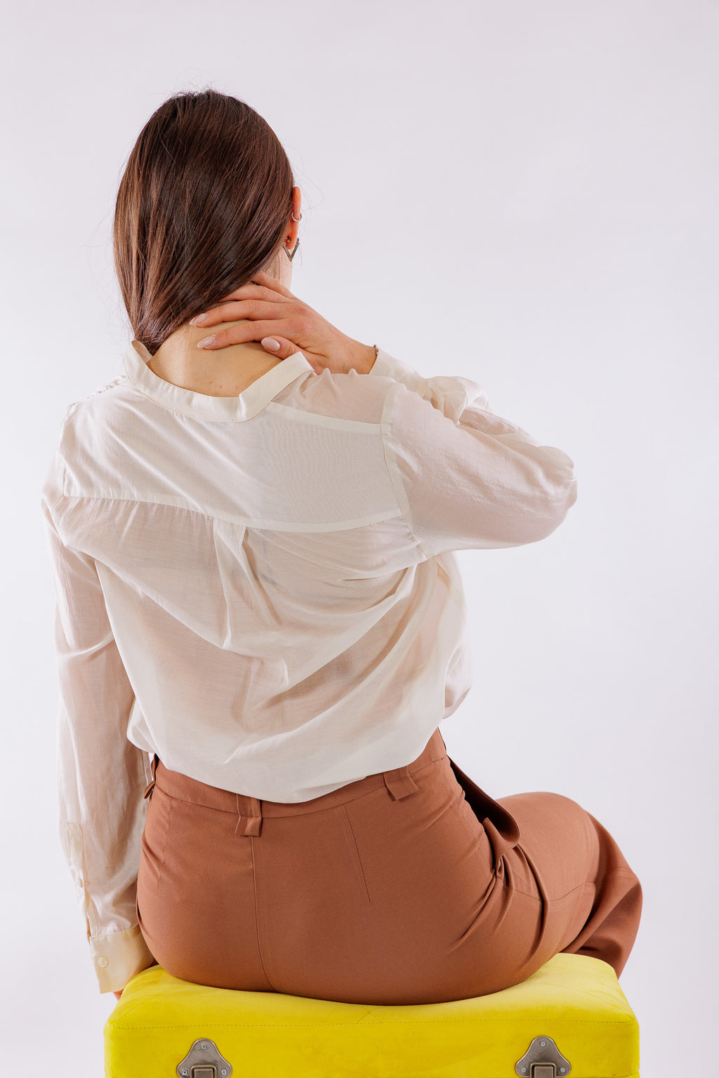 Pantalone largo tasconi