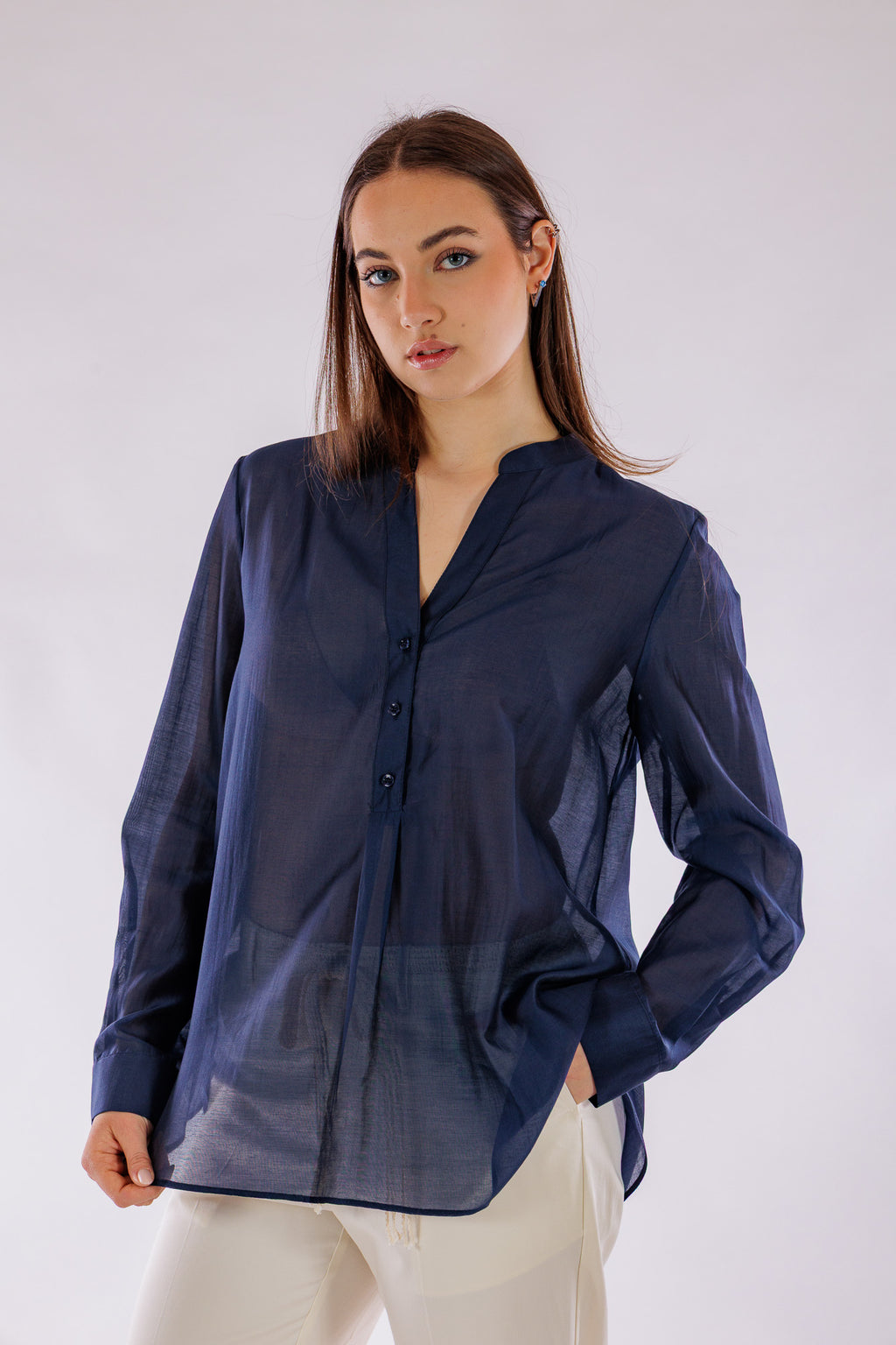 Camicia polo lyocell