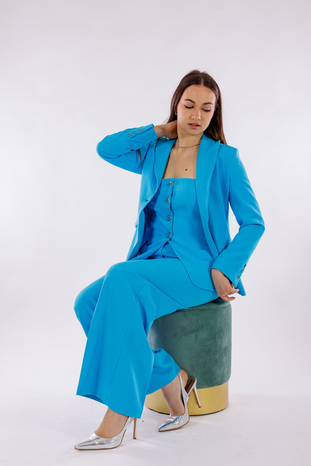 Tailleur pantalone palazzo