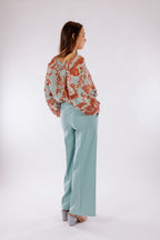 Pantalone largo tasconi