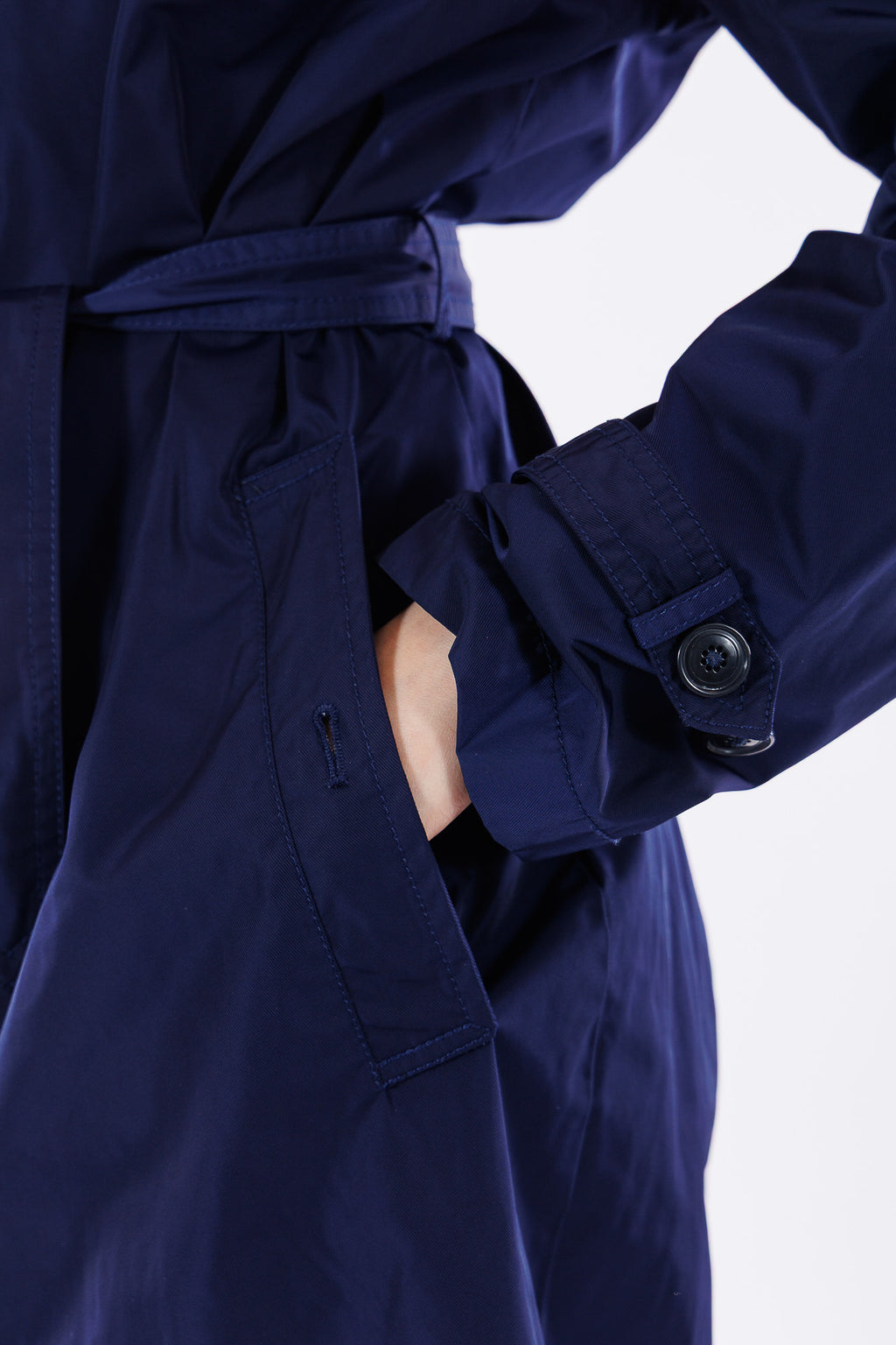 Trench midi cinturina