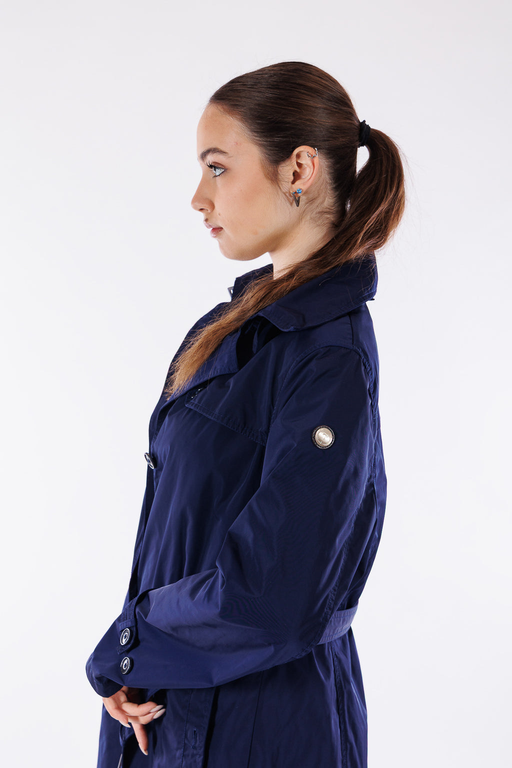 Trench midi cinturina