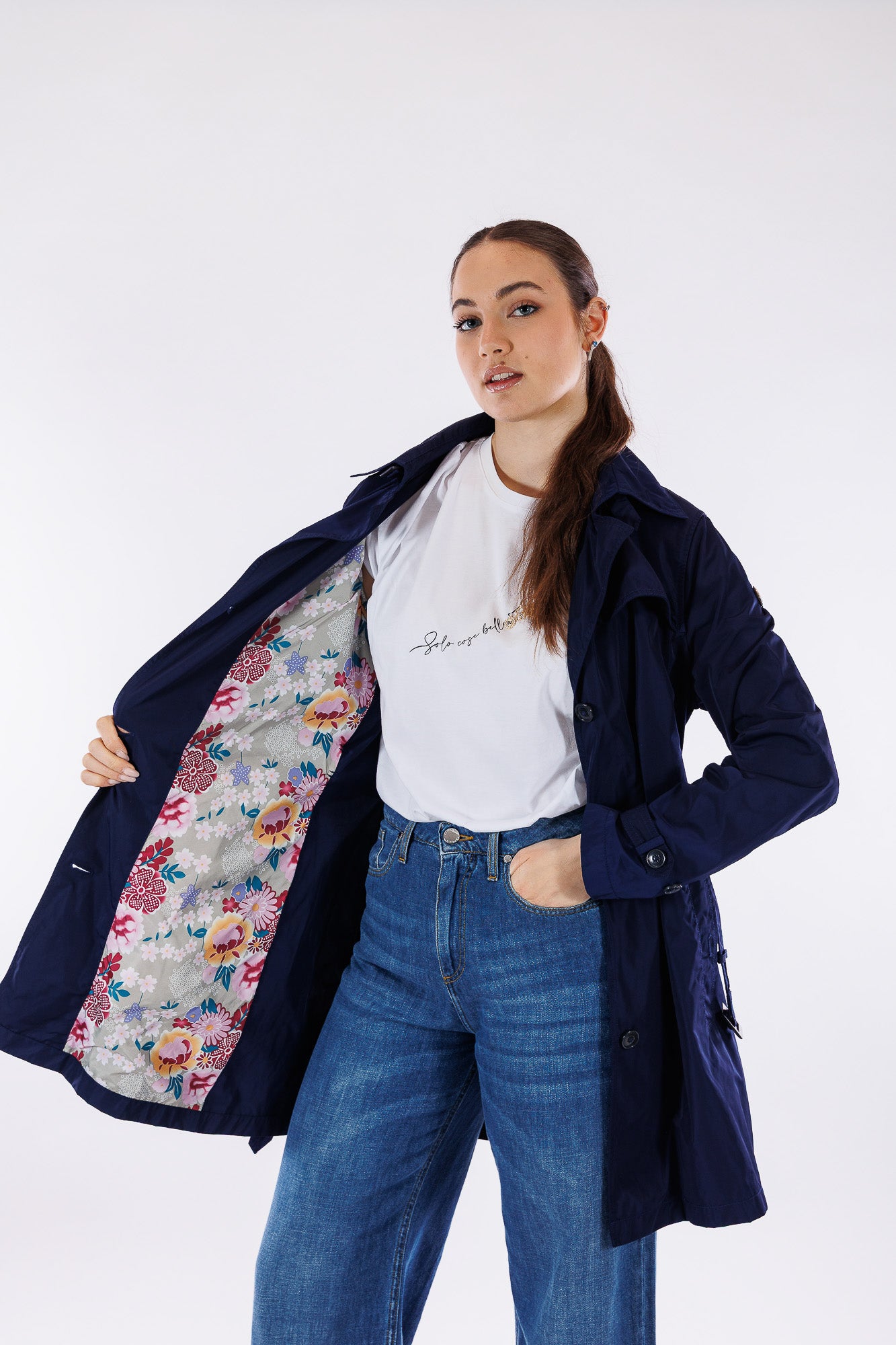 Trench midi cinturina