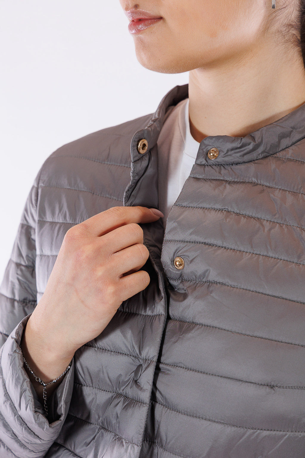 Eco-piumino 100gr. collo fascetta