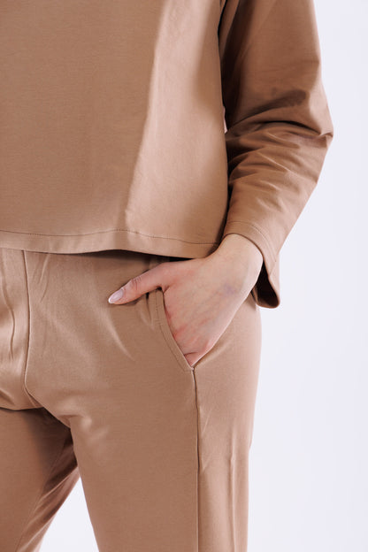 Pantalone ampio in felpa