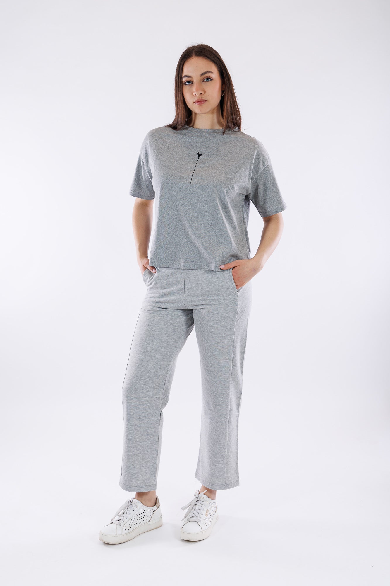 Pantalone ampio in felpa