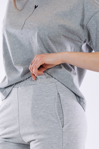 Pantalone ampio in felpa