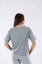 T-shirt cotone over cuore