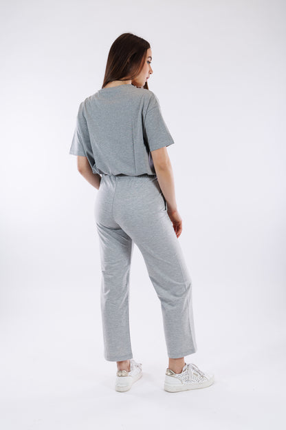 Pantalone ampio in felpa