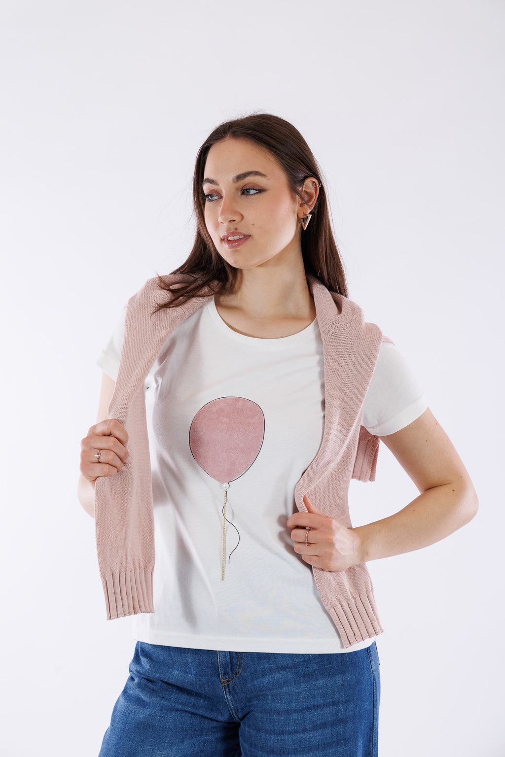 T-shirt cotone palloncino