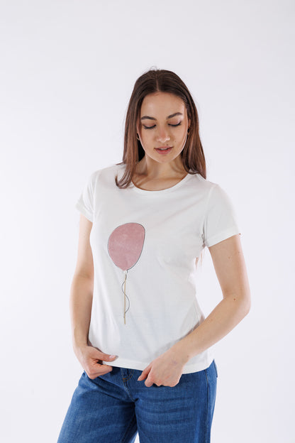 T-shirt cotone palloncino