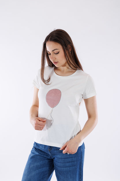T-shirt cotone palloncino