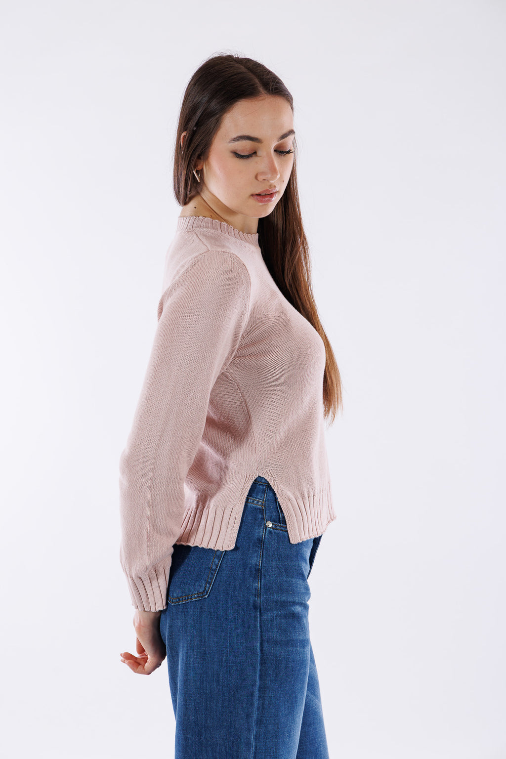 Maglia girocollo cotone