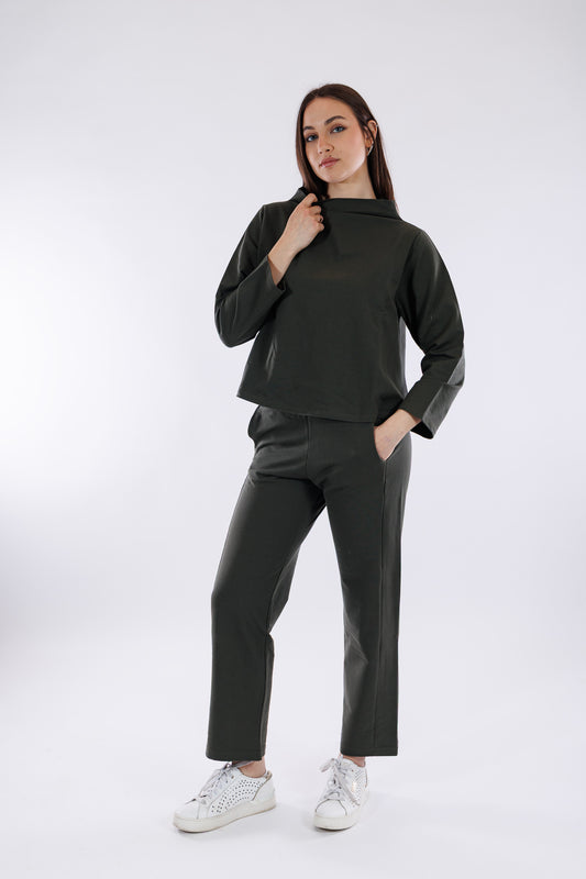 Pantalone ampio in felpa