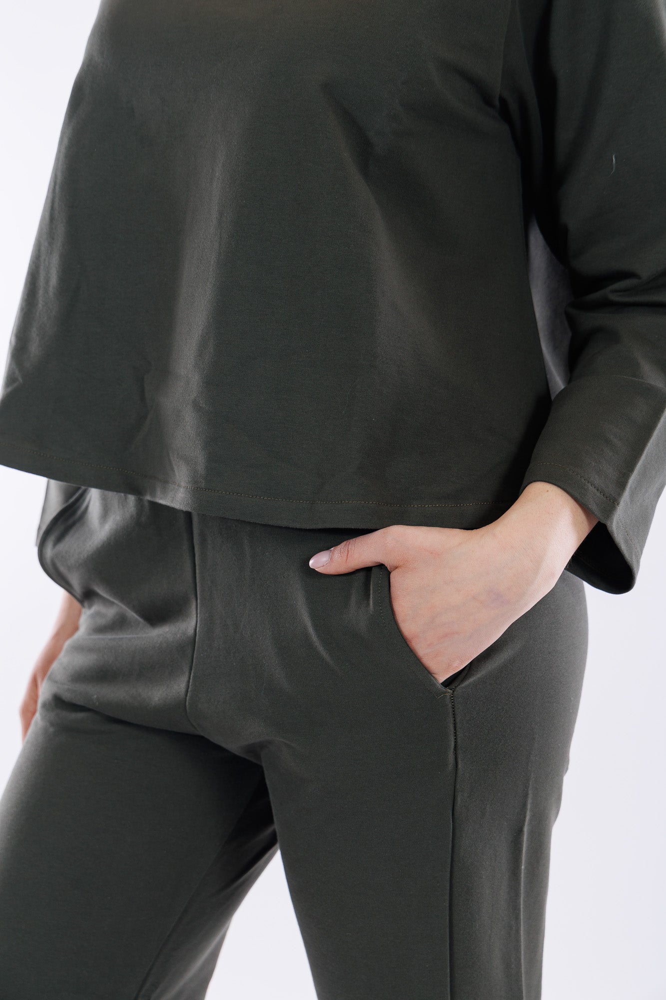 Pantalone ampio in felpa