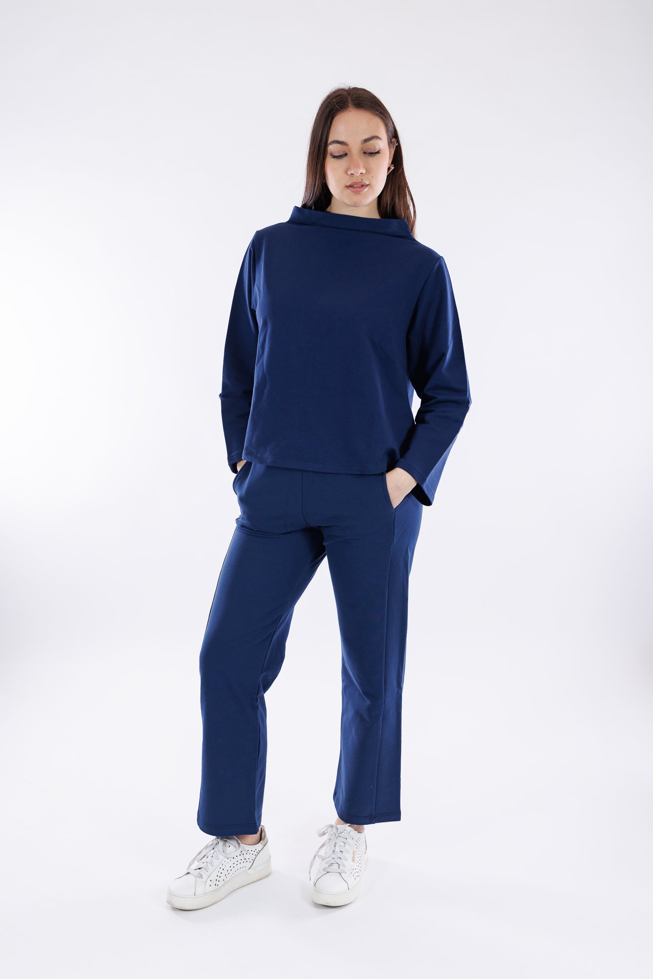 Pantalone ampio in felpa