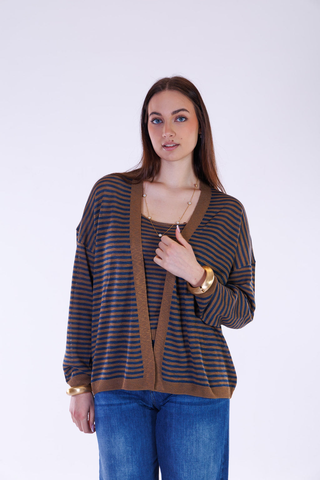 Cardigan over twinset