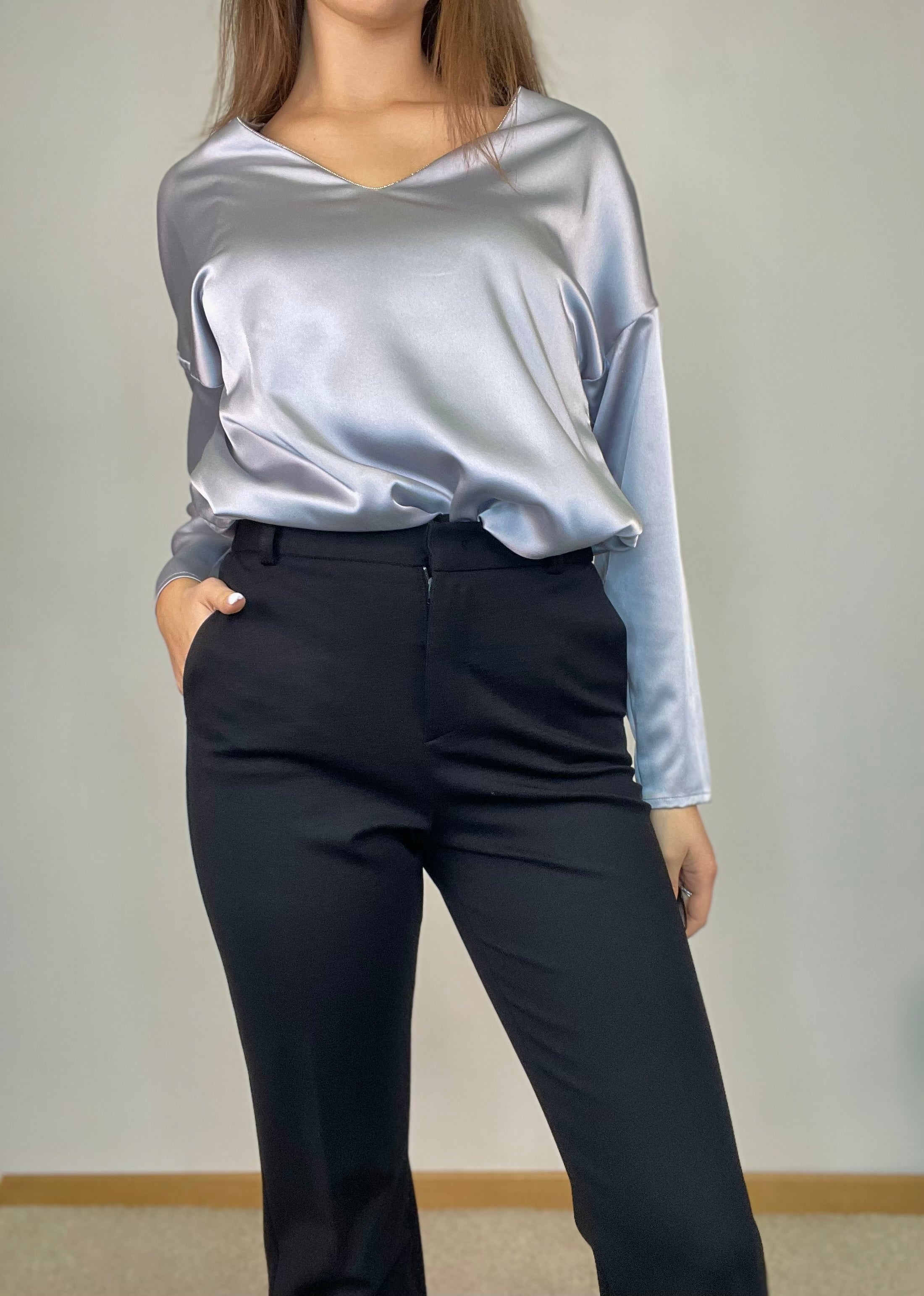 Pantalone flare punto milano