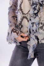 Camicia pitonata rouches