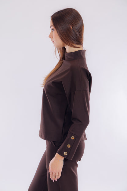 Completo punto milano bottoni oro