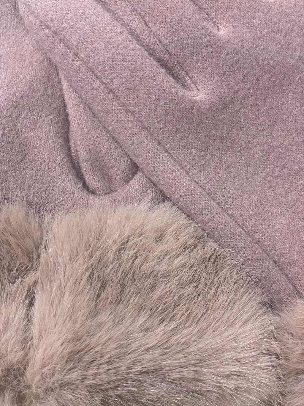 Guanti pelliccia polso