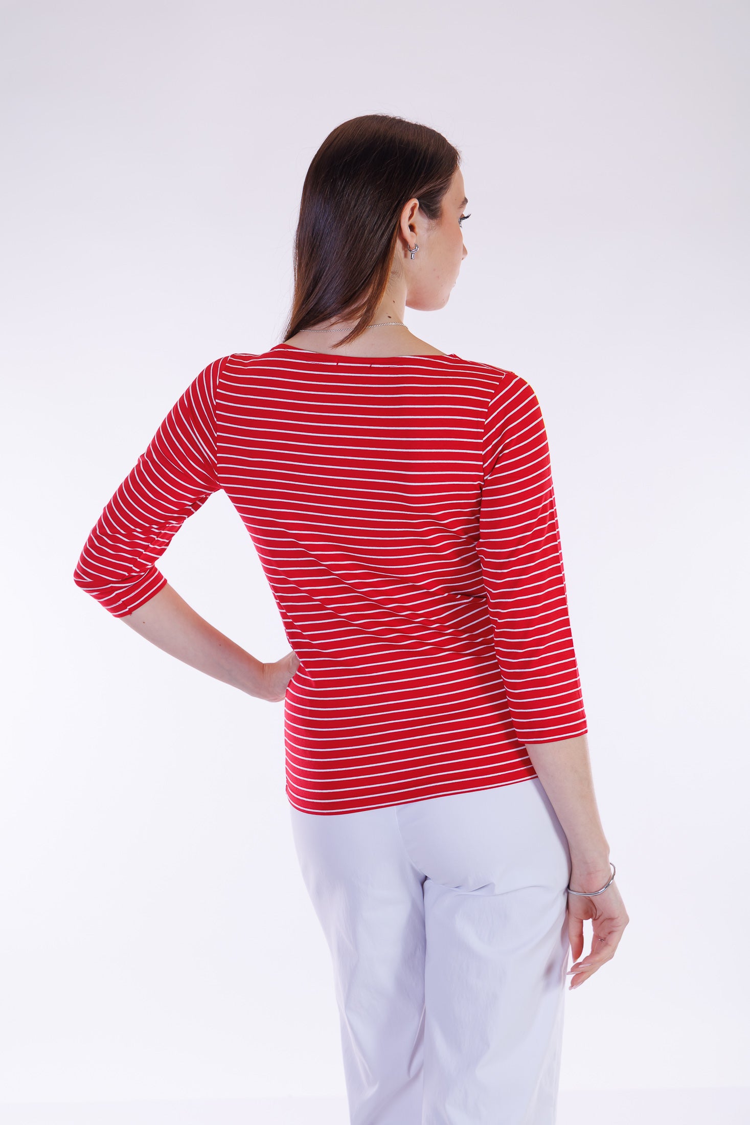 Maglia righine m. 3/4