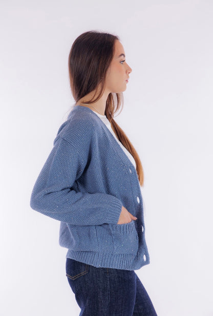 Cardigan micro paillettes