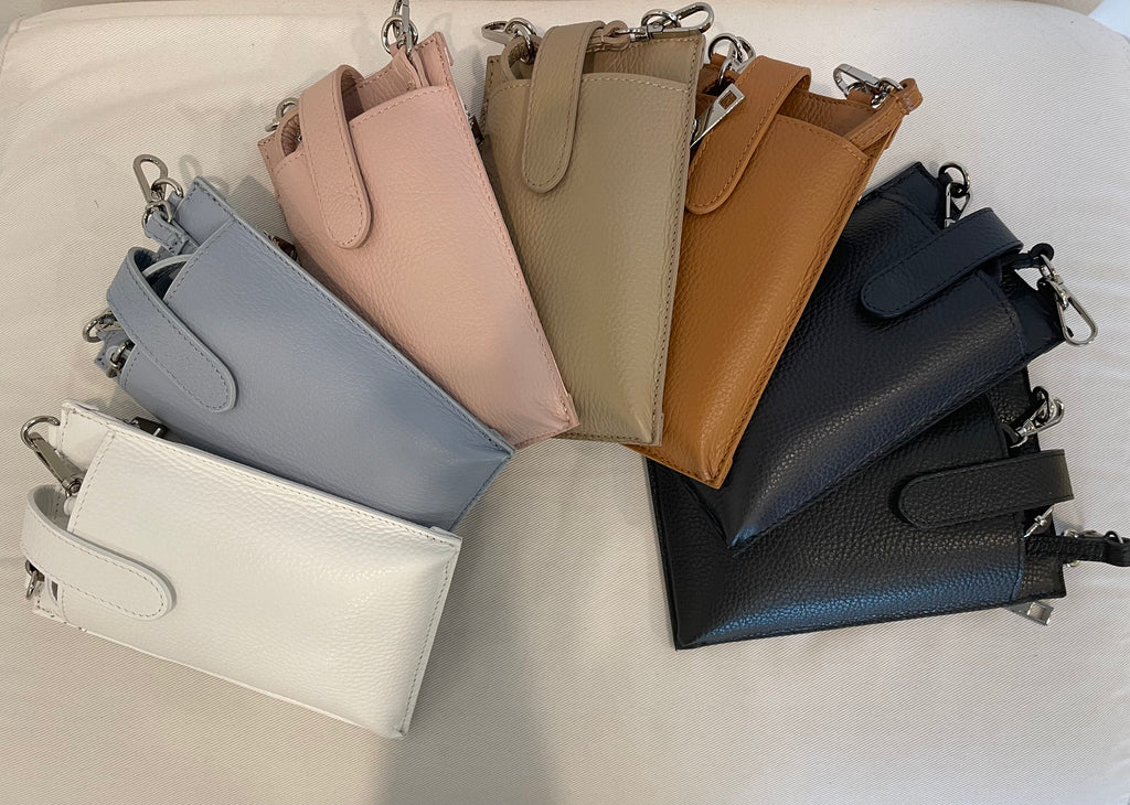 Porta cellulare vera pelle