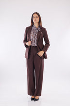 Top fiocco stampa fiorellini