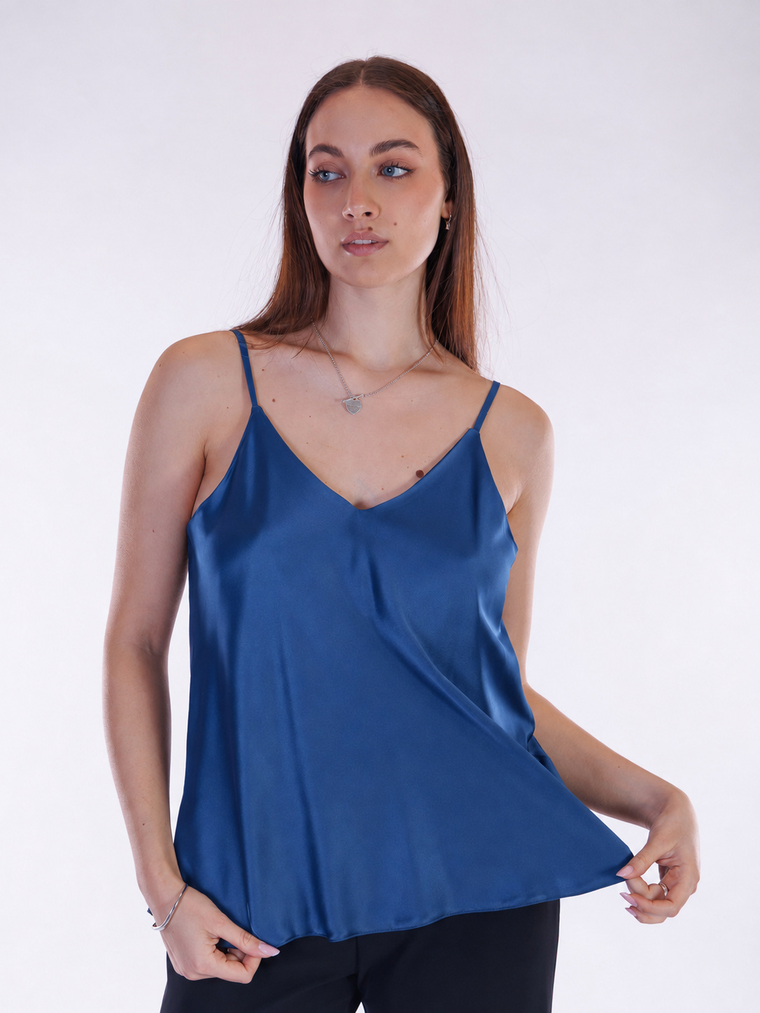 Top sottoveste raso