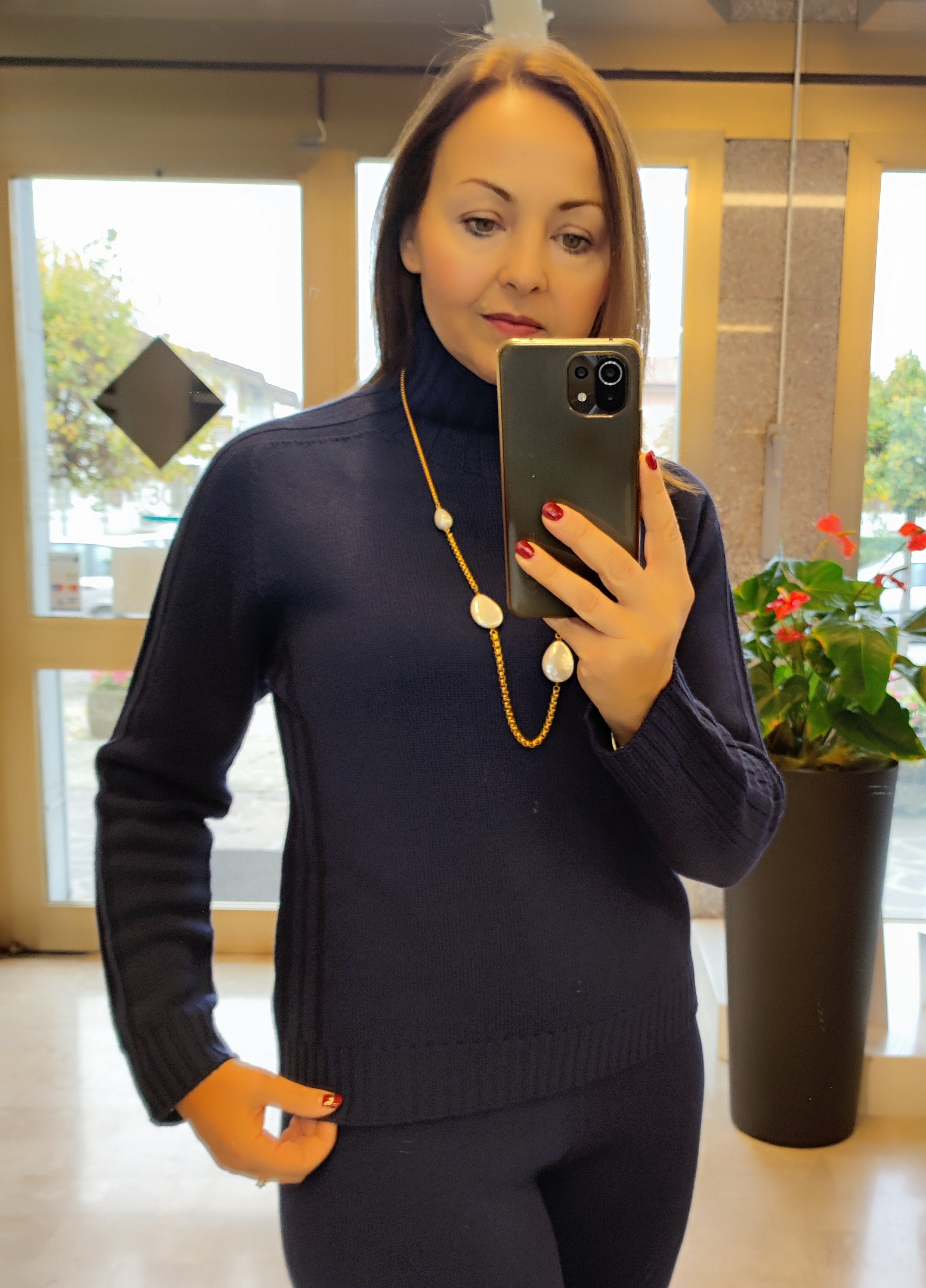 Maglia collo in piedi