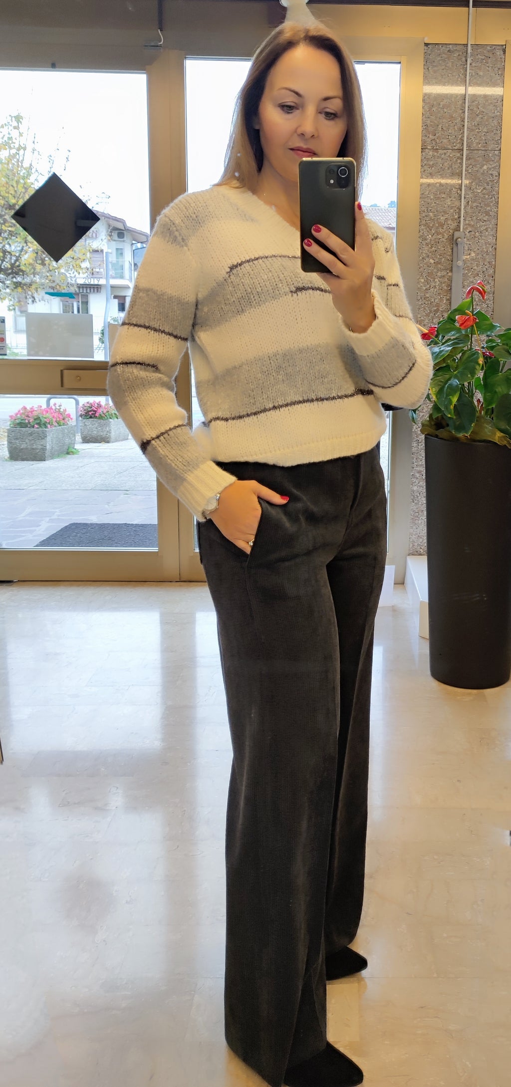 Pantalone Velluto Largo